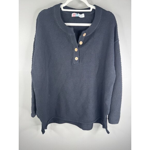 NEW Free People FP Beach Hailee Sweater Top & Pants Set Waffle Knit Size M Black - Picture 3 of 7